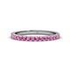 1 - Lara 2.40 mm Pink Sapphire Eternity Band 