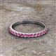 2 - Lara 2.40 mm Pink Sapphire Eternity Band 