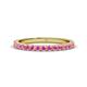 1 - Lara 2.40 mm Pink Sapphire Eternity Band 