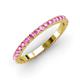 3 - Lara 2.40 mm Pink Sapphire Eternity Band 