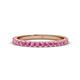 1 - Lara 2.40 mm Pink Sapphire Eternity Band 