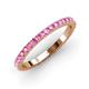 3 - Lara 2.40 mm Pink Sapphire Eternity Band 
