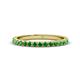 1 - Lara 2.40 mm Green Garnet Eternity Band 
