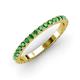 3 - Lara 2.40 mm Green Garnet Eternity Band 