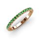 3 - Lara 2.40 mm Green Garnet Eternity Band 