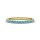 1 - Lara 2.40 mm Blue Topaz Eternity Band 