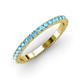3 - Lara 2.40 mm Blue Topaz Eternity Band 