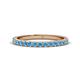 1 - Lara 2.40 mm Blue Topaz Eternity Band 