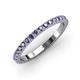 3 - Lara 2.40 mm Iolite Eternity Band 