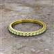 2 - Lara 2.40 mm Peridot Eternity Band 