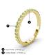 4 - Lara 2.40 mm Peridot Eternity Band 
