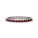 1 - Lara 2.40 mm Red Garnet Eternity Band 