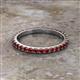 2 - Lara 2.40 mm Red Garnet Eternity Band 