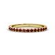 1 - Lara 2.40 mm Red Garnet Eternity Band 