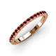 3 - Lara 2.40 mm Red Garnet Eternity Band 