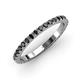 3 - Lara 2.40 mm Black Diamond Eternity Band 