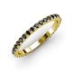 3 - Lara 2.40 mm Black Diamond Eternity Band 