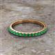 2 - Lara 2.40 mm Emerald Eternity Band 