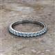 2 - Lara 2.40 mm Aquamarine Eternity Band 
