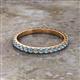 2 - Lara 2.40 mm Aquamarine Eternity Band 