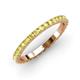 3 - Lara 2.40 mm Yellow Diamond Eternity Band 