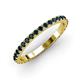 3 - Lara 2.40 mm Blue Diamond Eternity Band 