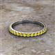2 - Lara 2.40 mm Yellow Sapphire Eternity Band 