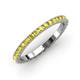 3 - Lara 2.40 mm Yellow Sapphire Eternity Band 