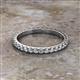 2 - Lara 2.40 mm White Sapphire Eternity Band 