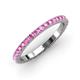 3 - Lara 2.40 mm Pink Sapphire Eternity Band 