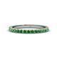 1 - Lara 2.40 mm Green Garnet Eternity Band 