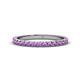1 - Lara 2.40 mm Amethyst Eternity Band 