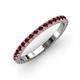 3 - Lara 2.40 mm Red Garnet Eternity Band 