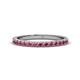 1 - Lara 2.40 mm Rhodolite Garnet Eternity Band 