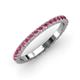 3 - Lara 2.40 mm Rhodolite Garnet Eternity Band 