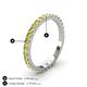 4 - Lara 2.40 mm Yellow Diamond Eternity Band 