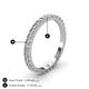 4 - Lara 2.40 mm Diamond Eternity Band 