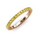 3 - Lara 2.70 mm Yellow Sapphire Eternity Band 