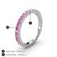 4 - Lara 2.70 mm Pink Sapphire Eternity Band 