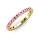3 - Lara 2.70 mm Pink Sapphire Eternity Band 