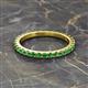 2 - Lara 2.70 mm Green Garnet Eternity Band 