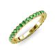 3 - Lara 2.70 mm Green Garnet Eternity Band 