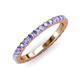 3 - Lara 2.70 mm Tanzanite Eternity Band 