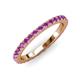 3 - Lara 2.70 mm Amethyst Eternity Band 