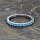 2 - Lara 2.70 mm Blue Topaz Eternity Band 