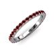 3 - Lara 2.70 mm Red Garnet Eternity Band 