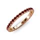 3 - Lara 2.70 mm Red Garnet Eternity Band 