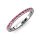 3 - Lara 2.70 mm Rhodolite Garnet Eternity Band 
