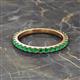 2 - Lara 2.70 mm Emerald Eternity Band 
