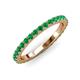 3 - Lara 2.70 mm Emerald Eternity Band 